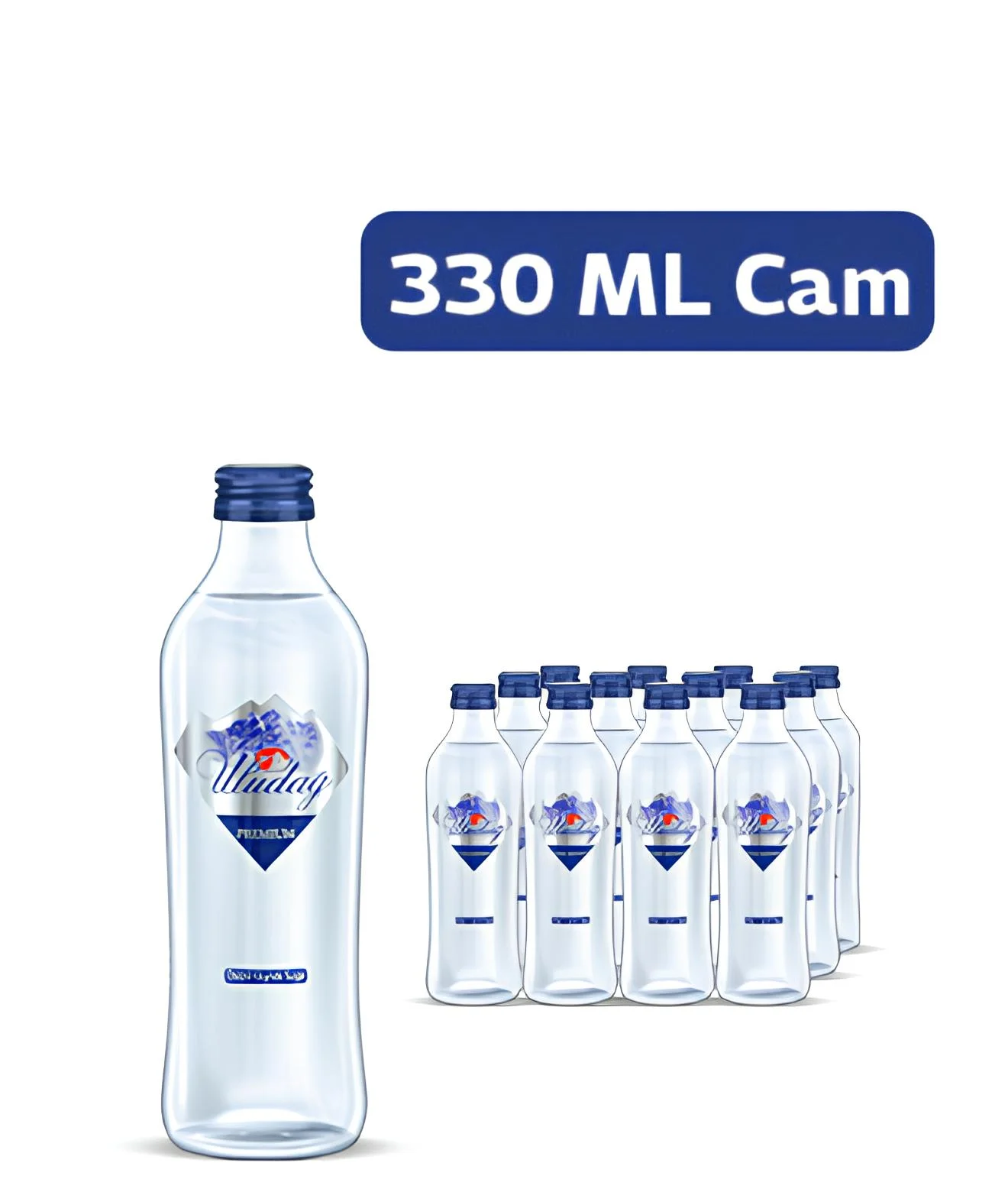Uludağ Cam Şişe Su 12 x 330 ml.