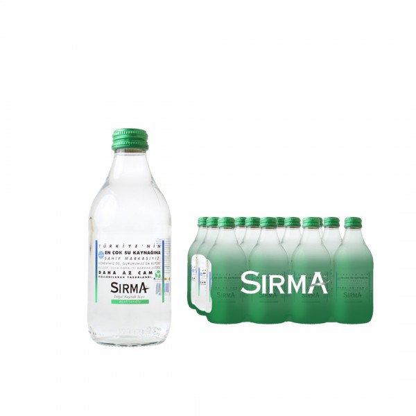 Sırma Cam Şişe Su 12 x 330 ml